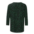 thumbnail image 5 of ZHYou Women Valentine's Day T-Shirts Casual Soft V-Neck St. Patrick's Day Printed 3/4 Sleeve Loose Fit Spring Summer Tops,Black,White,Red,S,M,L,XL,2XL ,3XL,4XL,5XL,Green,S, 5 of 5