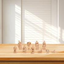 WHAMVOX Christmas Nativity Scene Figurine Mini Religious Ornament 3.6X3X6.9CM