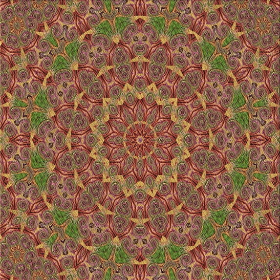 Ahgly Company Machine Washable Indoor Square Transitional Cinnamon Brown Area Rugs, 6' Square