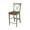 Hickory/Stone, variant on International Concepts Wood Cross Back Counter Height Stool - 24" Seat Height - Distressed Hickory/Stone