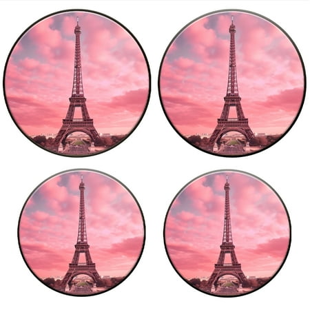 

Bahomeck Electric Stove Burner Covers Set Of 4 Eiffel Tower With Pink Sky And Pink Clouds Metal Gas Stove Burner Covers Protecting Gas Stoves 8 Inch And 10 Inch