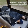 thumbnail image 2 of BIMZUC Sleeping Bag for Camping Ultrasonic Warmth Portable Attachable Bag 200g Faux Silk Cotton 41-59°F Adult Backpacking Hiking Outdoor Gear Black Left Zip (14.17 inches / 36 cm), 2 of 9