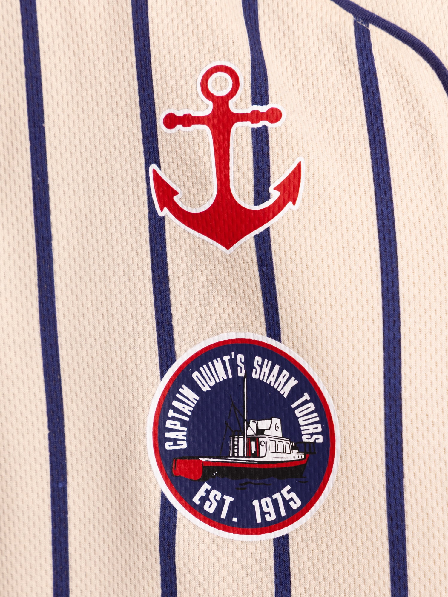 Jaws Boys Graphic Baseball Jersey with Short Sleeves, Sizes 4-18