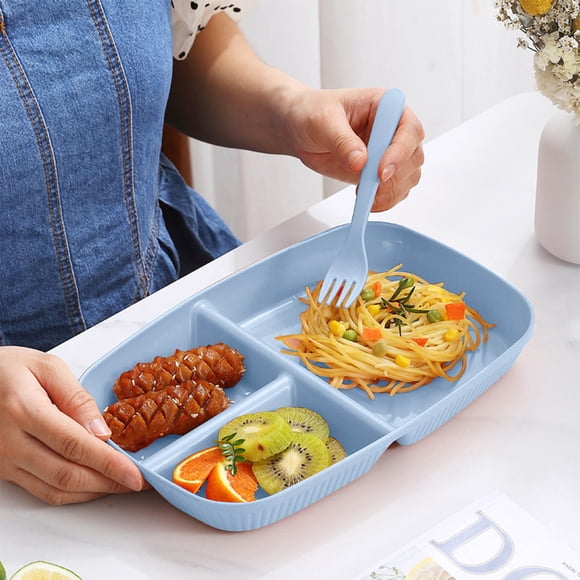 TIMIFIS Bento Box Reusable Bento Lunch Box with 3 Compartments for Children's and Adult Meal Preparation Containers Lunch Box