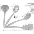 thumbnail image 3 of Calypso Basics by Reston Lloyd, 4pc Melamine Utensil Set, Seafoam, 3 of 4