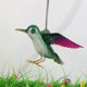 thumbnail image 4 of Garden Bird Decoration 3D Metal Bird Shaped Hanging Sculpture Animal Figurine, 4 of 5