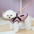 thumbnail image 6 of Pet Winter Coat for Dogs 2-Legs Dog Windproof Padded Coat with Harness Hook Warm Thicken Liners Small Dog Outdoor Outfit, 6 of 17