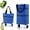 Blue, variant on 2-in-1 Foldable Shopping Bag with Wheels, Rolling Grocery Tote