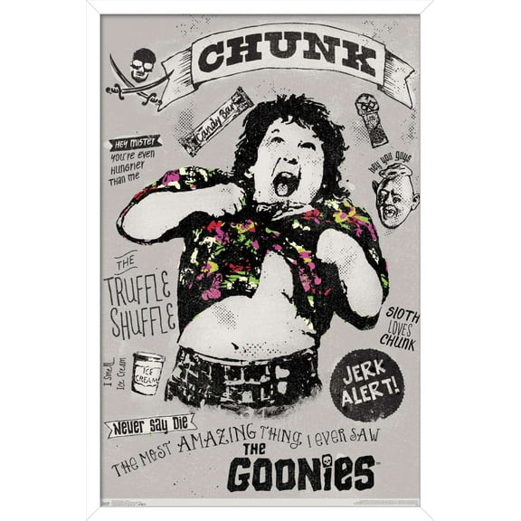 The Goonies - Chunk Wall Poster, 22.375" x 34", Framed