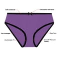 thumbnail image 4 of Buyless Fashion Girls Underwear - Panties for Girls - Soft Cotton w/ Colored Trim, Little Toddler - Teen Size Briefs (4 Pack) - BH14-GA-2-3, 4 of 7