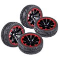 thumbnail image 1 of Neumáticos  4 piezas, ruedas y neumáticos de goma para vehículos todoterreno altos para Monster Truck, antivuelco ensanchado de 75 mi Hugo ruedas y neumáticos rc, 1 of 3