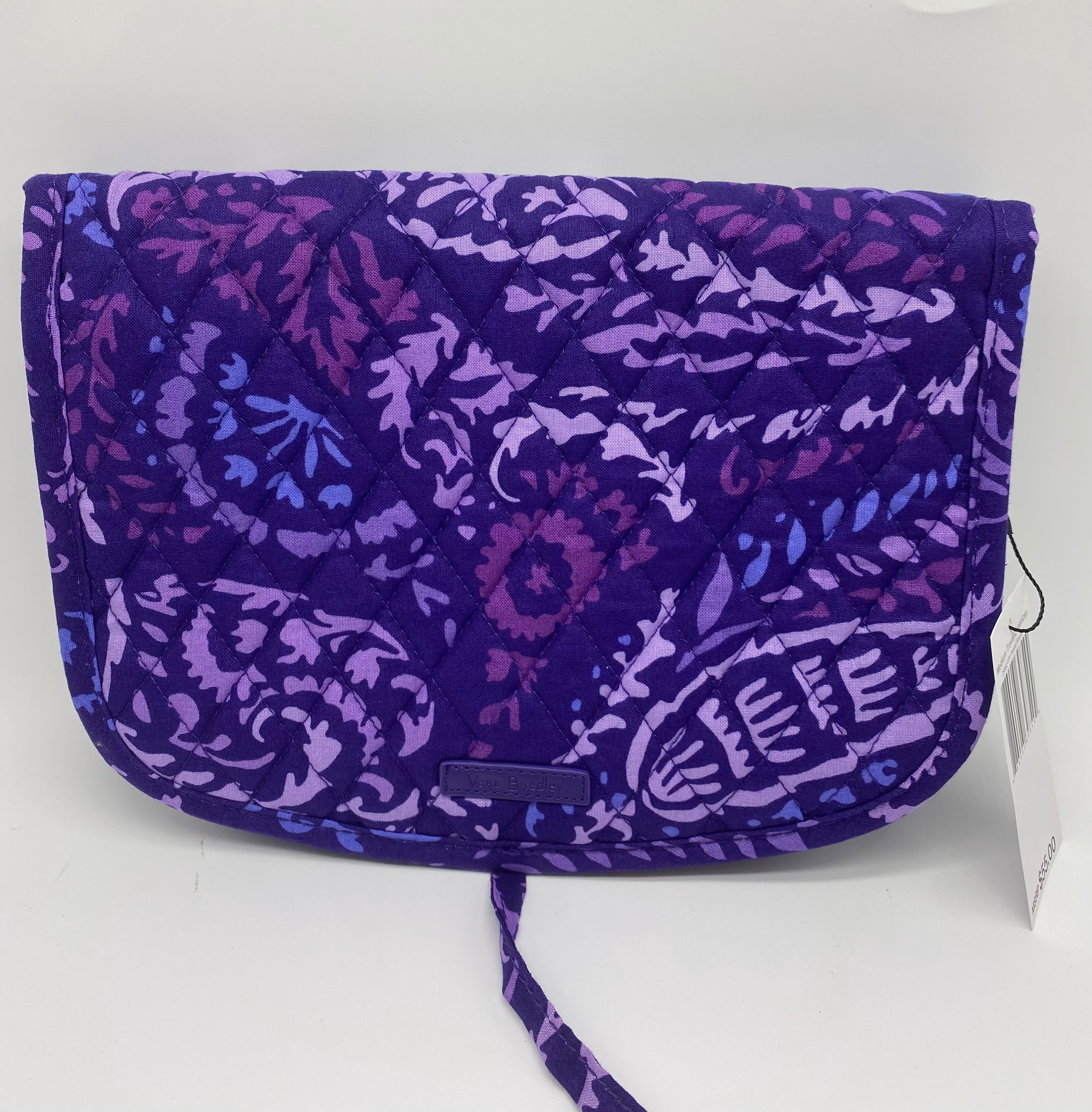 Vera Bradley Cotton Medium Hanging Travel Organizer Paisley Amethyst