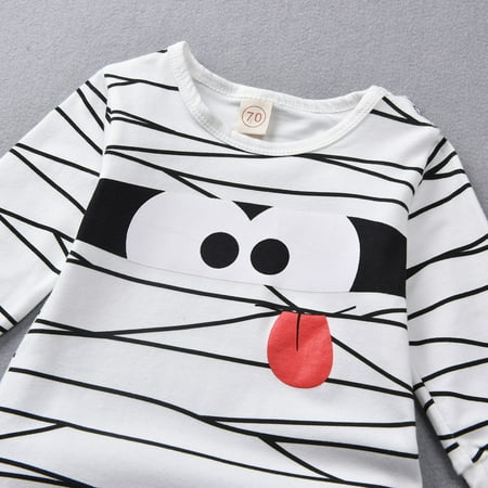 

Gubotare Baby Clothes Baby Boy Girl Romper Solid Infant Short/Long Sleeve Jumpsuit Creeper Unisex Outfit White 6-12 Months