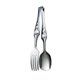 thumbnail image 1 of Pinzas para barbacoa de acero inoxidable Pinzas para utensilios de parrilla de pizza hechas de metal Pinzas para cocinar, 1 of 3