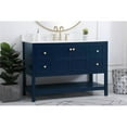 thumbnail image 2 of 48 inch Single Bathroom Vanity in Blue with Backsplash, 2 of 8