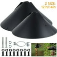 thumbnail image 1 of 12/14Inch Squirrel Flapper Durable Plastic Squirrel Guard Baffle with Accessories Wrap Around Squirrel Baffle Proof Easy to Install for Hanging Bird Feeders Poles and Bird House, 1 of 8
