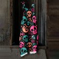 thumbnail image 5 of EANJE Halloween Jumpsuits for Women Casual Wide Leg Comfy Gothic Skull Floral Graphic Overall Sleeveless Women Romper Straps Jumpsuits Oversized Bib Overalls Winter Clothing Blue M, 5 of 5