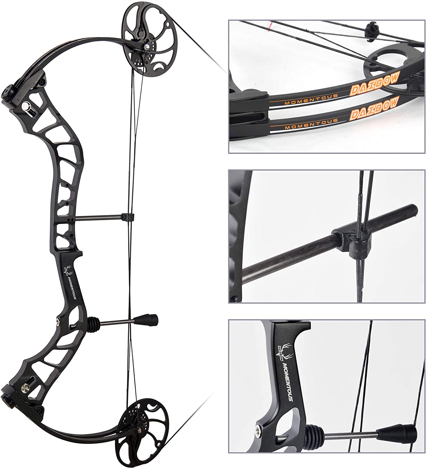 Xgeek Daibow Momentous Compound Bow Hard Bow Case Package Cnc Milling Bow Riser Usa Gordon Composites Limb y String 19 30 Draw Length 19 70lbs Draw Weight Ibo 3fps Forest Camo Walmart Com Walmart Com