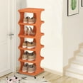 thumbnail image 6 of NWOKYZGH 6-Tier Corner Shoe Rack Organizer,Free Standing Shoe Rack for Small Space Closet, Entryway, Narrow Vertical Shoe Slots Organizer for Small Space, Stackable, 6 of 6