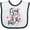 White and Navy, variant on Inktastic God is Good All the Time Boys or Girls Baby Bib
