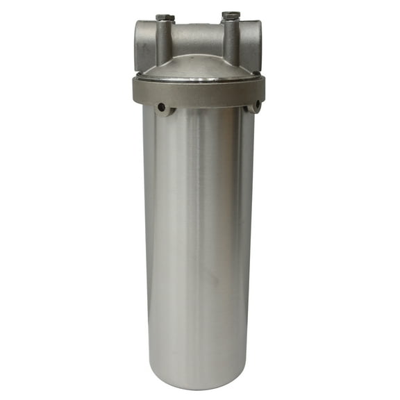 PreAsion Pressure Water Filter Housing Heavy-duty for 10"L Cartridges 1"NPT with Bracket
