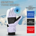 thumbnail image 6 of SDNall Women's Ski Gloves Thermal Lined, Waterproof Windproof Snow Gloves with Grip for Skiing Riding & Outdoor Sports, 6 of 8