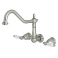 thumbnail image 2 of Kingston Brass KS1283PL Heritage Wall Mount Kitchen Faucet, Antique Brass, 2 of 6