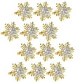thumbnail image 1 of 12 piezas, porta servilletas con forma de para Navidad, porta servilletas con forma de , hebilla para servilletas, para oro, 1 of 8