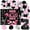 Pink, variant on Born Two Rock Birthday Decorations for Boy Rock and Roll 2nd Birthday Party Supplies with Born Two Rock Background Guitar Balloon Black and Blue Balloon Arch for Rock Band Music Theme Party.