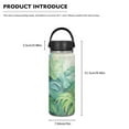 thumbnail image 5 of SEANATIVE Palm Leaf Water Bottles 18 oz Insulated Stainless Steel Water Bottle Vacuum Insulated Keep Hot and Cold for Workout Travel Sports Camping Birthday Gifts, 5 of 7