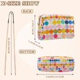 thumbnail image 4 of FORMRS Women Crossbody Purse with Chain Strap Vegan Leather Shoulder Handbag, Yellow Circles, 4 of 7