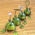 thumbnail image 3 of dianhelloya Handcrafted Metal Frog Garden Ornament, Whimsical Outdoor Decor Iron Sculpture, Durable Collectible Animal Figurine for Lawn, Patio, Desk, Gift, 3 of 8
