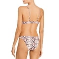 thumbnail image 4 of Aqua STRAW Python Print Basic Scoop Bikini Swim Bottom, US Small, 4 of 4