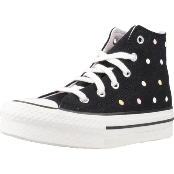 Converse Chuck Taylor All Star Eva Lift (Little Kid) Platform, Black/Vintage White/Egret, 11 US Unisex