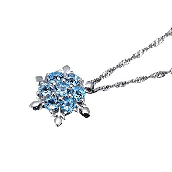 Daolelai Snowflake Jewelry Pendant Necklace