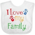 thumbnail image 3 of Inktastic I Love My Family Boys or Girls Baby Bib, 3 of 4