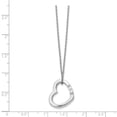 thumbnail image 3 of SS White Ice .03ct. Diamond Heart Necklace 18 Inch, 3 of 3