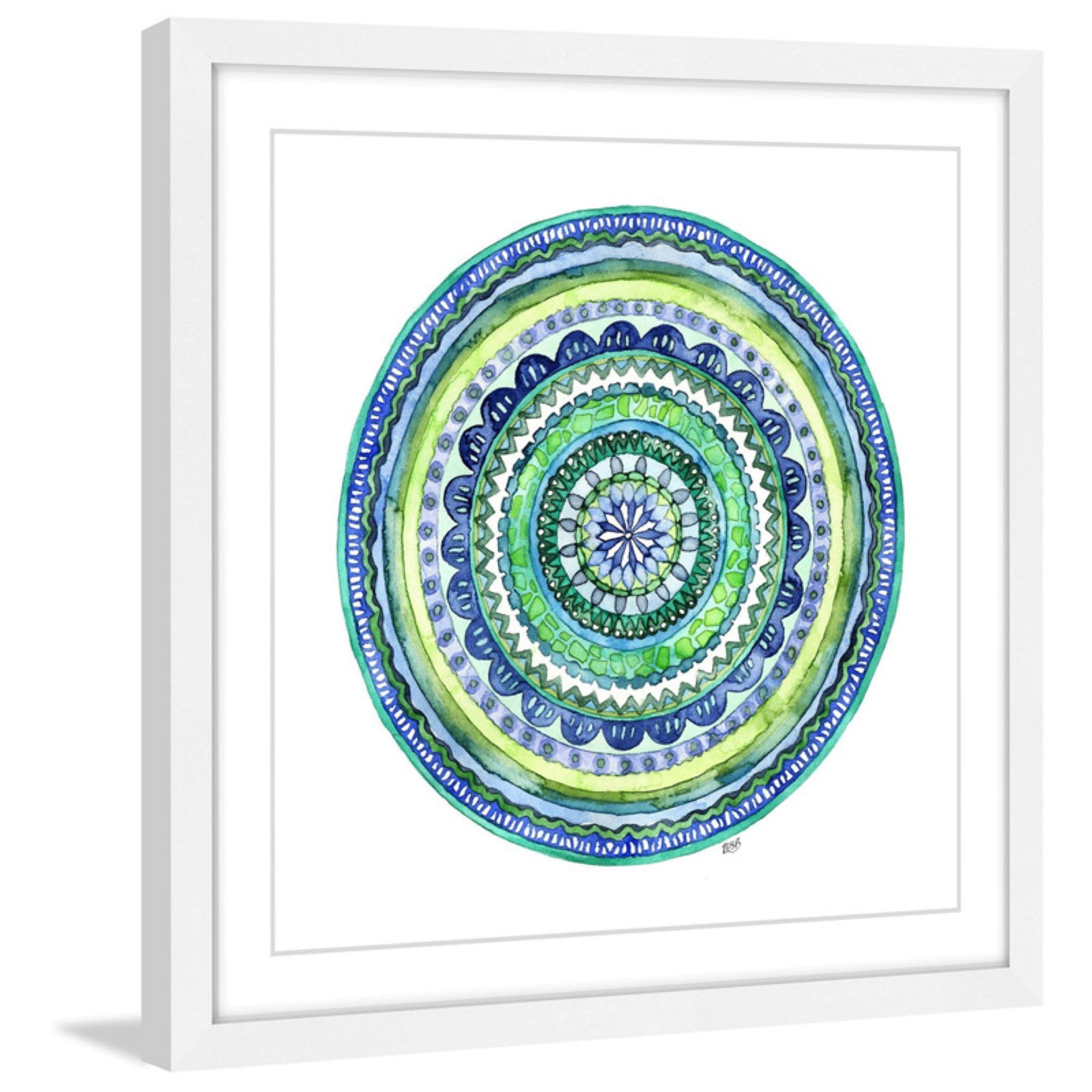 "Mosaic" by Rachel Byler Framed Painting Print