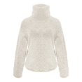 thumbnail image 1 of Gibobby Sudaderas para Mujer Sudaderas Camisa de Cuello Redondo Sólido de Manga Larga para Mujeres(Blanco,G), 1 of 4