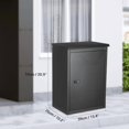 thumbnail image 2 of Package Delivery Boxes for Outside,Large Parcel Drop Boxes with Secure Storage,Anti-Theft Galvanized Steel,Waterproof Lockable Parcel Storage Box for House, Porch, Curbside, 2 of 6