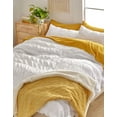 thumbnail image 4 of Sonive King Seersucker Comforter Set White, Bedding Set 3 Pieces, Luxury Soft Lightweight Breathable Bed Set for All Seasons, 4 of 5