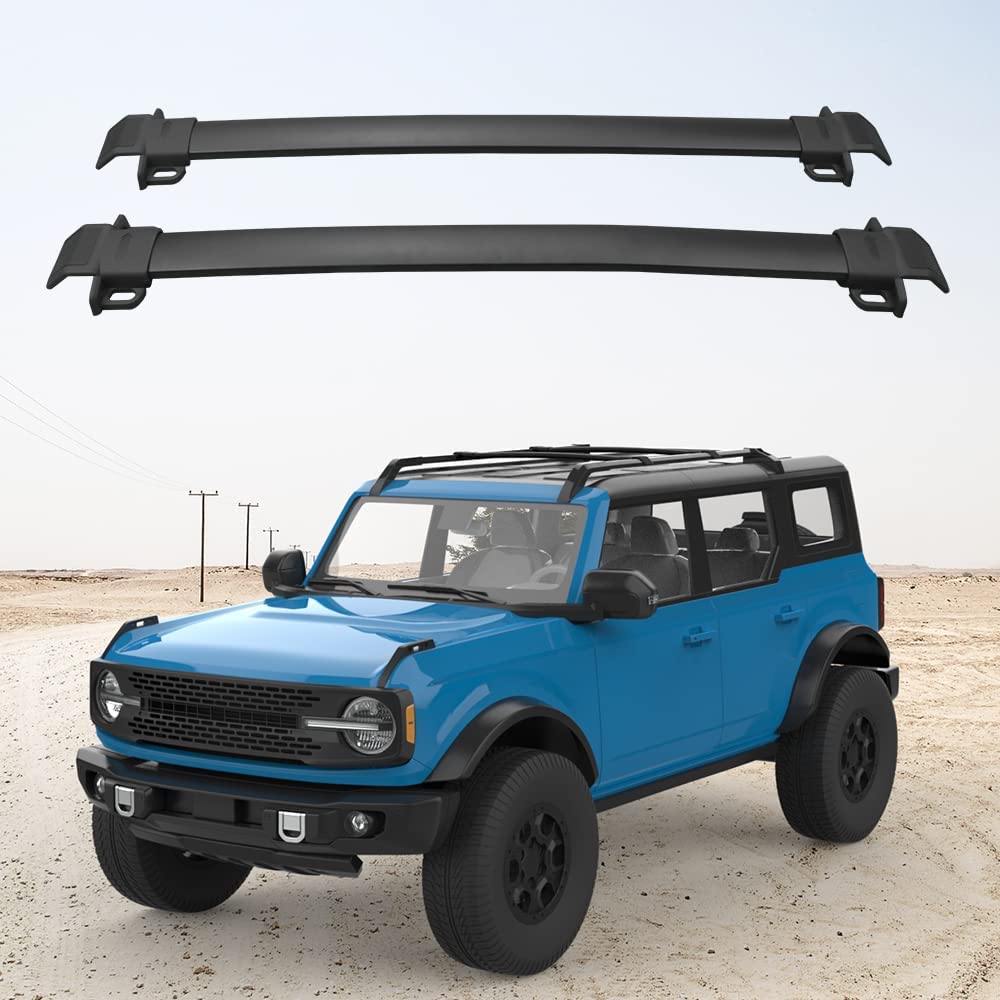 NIXFACE Roof Rack Cross Bars Fit for 2021 2022 Ford Bronco 2Door