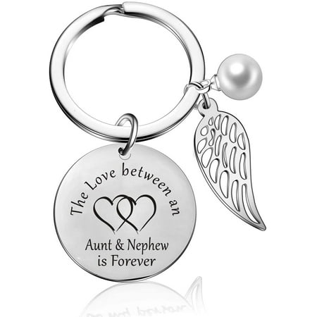 Aunt Niece Keychain Aunt Nephew Keychain Love Between Aunt and Niece