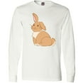 thumbnail image 3 of Inktastic Easter Cute Floppy Ear Brown Bunny Long Sleeve T-Shirt, 3 of 5