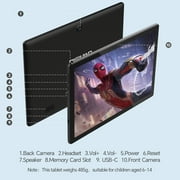 10.1 Android 15 Tablet, 8GB+64GB, 6000mAh Tablet Computer, Dual Camera,2025 Android WiFi Tablet-Black