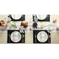 thumbnail image 4 of Design Imports Set de 6 Sets de Table Double Cadre en PVC Noir, 4 of 8