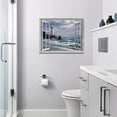 thumbnail image 5 of Lighthouse Nautical Wall Art Coastal Beach Pictures Wall Decor Ocean Canvas Prints Window Decorations Painting Framed Artwork Office Home Decor For Bathroom Bedroom Dining Living Room 16"x12", 5 of 7
