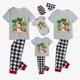 thumbnail image 2 of Pijamas familiares navideños a juego, conjuntos de pijamas grises de muñeco de nieve, Navidad en julio, 2 of 3