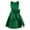 Green, variant on iEFiEL Kids Girls Satin Sleeveless Princess Dress Elegant A-line Wedding Bridesmaid Party Dresses Pink 4