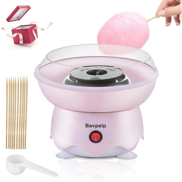 Cotton Machine Bavpelp 400W Home Retro Hard Free Countertop Cotton Candy Maker Includes 10 Reusable Cones and Sugar Scoop for Girls Boys Birthday Party & Easter Pink - Walmart.com